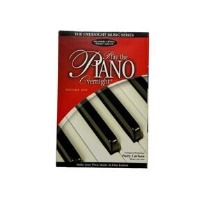 Play Piano Overnight (VHS, 2004, With Practice CD)